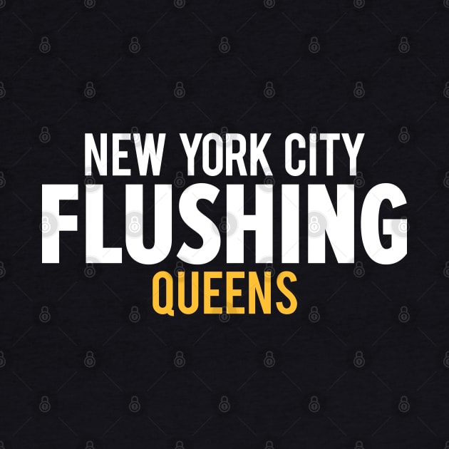 Flushing Queens Logo - A Minimalist Ode to Borough's Vibrant Heart by Boogosh